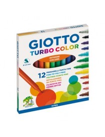 Marcador Feltro Giotto Turbo Color 12 Cores