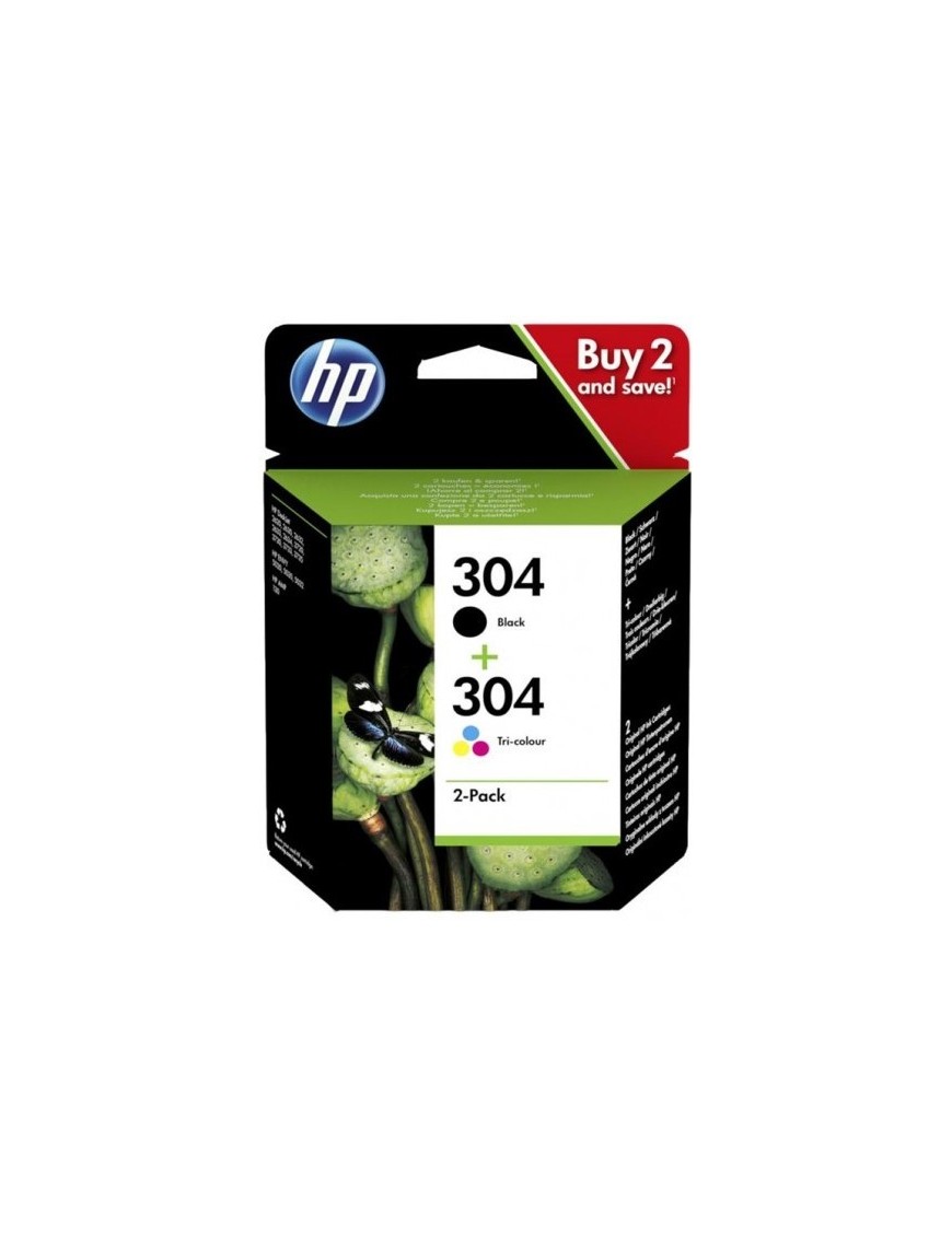 Pack HP 304 Preto / Cores