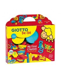 Pasta Modelar Giotto Be-Be 3x100gr+6 Moldes+1 Rolo+1 Espátula
