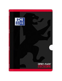 Caderno Agrafado Oxford Colours Openflex A4 Pautado Vermelho 2Uni
