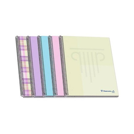 Caderno Espiral A4 Ambar WB Pautado 90gr 100Fls Pastel 1un