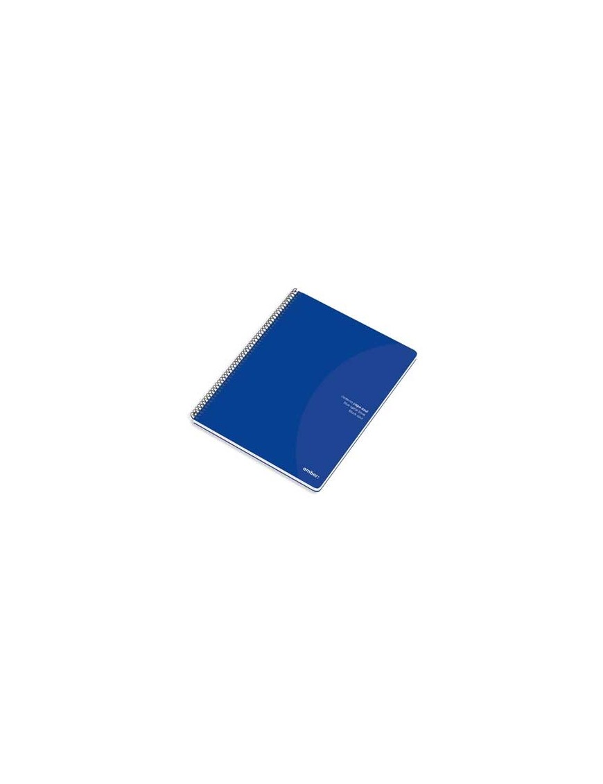 Caderno Espiral Ambar C/Azul A4 Pautado 70gr 80Fls 2Uni