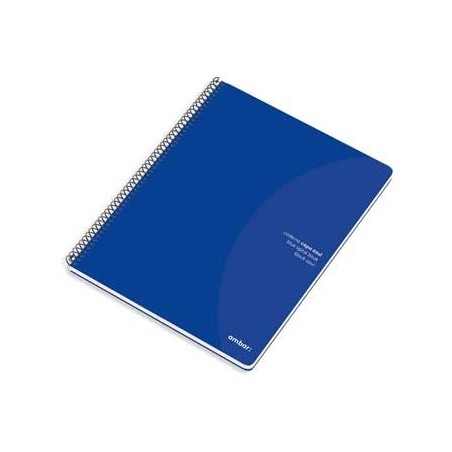 Caderno Espiral Ambar C/Azul A4 Pautado 70gr 80Fls