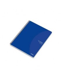 Caderno Espiral Ambar C/Azul A5 Pautado 70gr 80Fls 2Uni