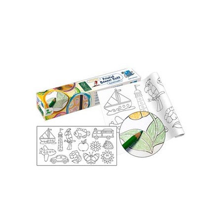 Papel Adhesivo para Colorear 30cmx4mts Rollo 1un