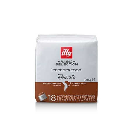 Café Cápsulas ILLY IPERESPRESSO Brasil Pack 18un