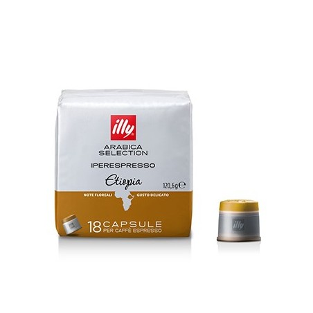 Café Cápsulas ILLY IPERESPRESSO Etiópia Pack 18un