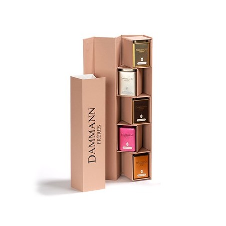 Caja Coffret Tubo Chás 5 Sabores Latas IRIS