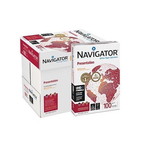 Papel 100gr Fotocopia A4 Navigator Presentation 5x500 Folhas