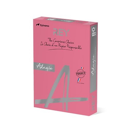 Papel Fotocopia Rosa Intenso Adagio (cd23) A4 80gr 1x500Fls