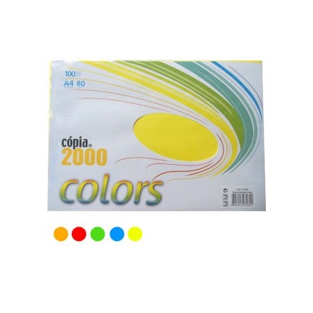 Papel Fotocopia A4 080gr 5 Cores Intensas 5x20Fls