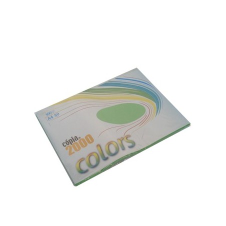 Papel Fotocopia Verde Forte A4 80gr  100Fls