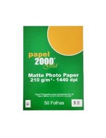 Papel 210gr Fotografico Matte  A4 p/ InkJet 50Fls