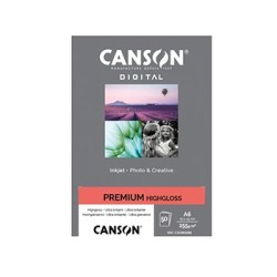 Canson Premium Papel Fotográfico Alto Brillo 255gr 10x15cm 50 Hojas