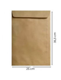 Envelopes Saco 250x353mm B4 Kraft 090g Autodex 50un