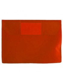 Envelope A5 Pvc Translucido com Visor - Vermelho Pk10