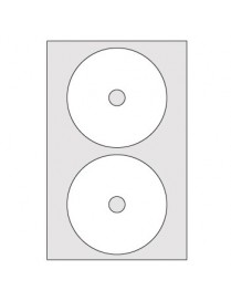 Etiquetas 117mm Multi3 para CD ou DVD 100 folhas 200un