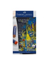Lápis Pastel a Óleo Faber Castell Cores Metalicas 12Un