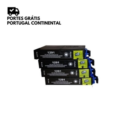 Pack Tinteiros Compatíveis Epson T1291 x4