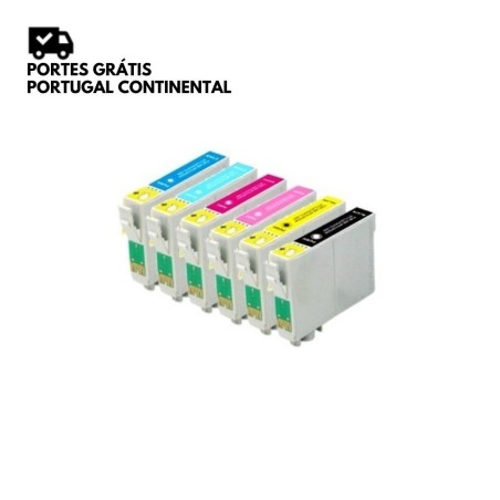 Pack Tinteiro Compatível Epson T0791, 792, 793, 794, 795, 796