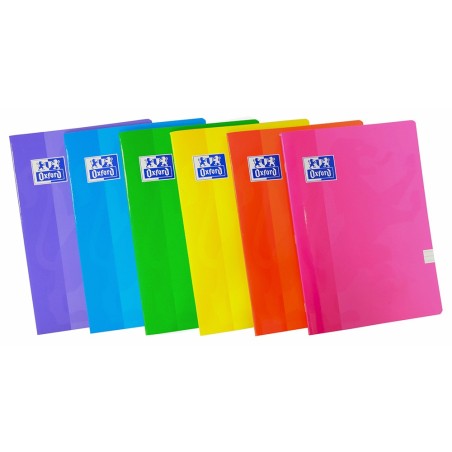 Caderno Agrafado Oxford Colours A4 Quadric 90gr 48Fls 6Cores