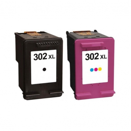 Pack Tinteiros Compatíveis c/ HP 302XL