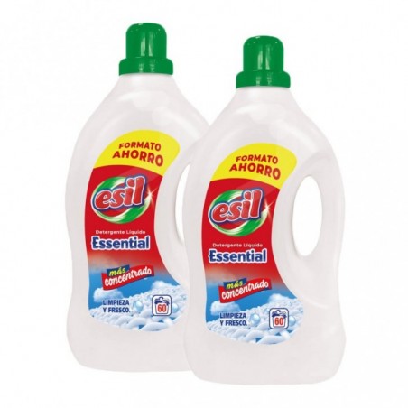 Esil Detergente Líquido Esencial 60+60 Dosis Pack 2 unidades