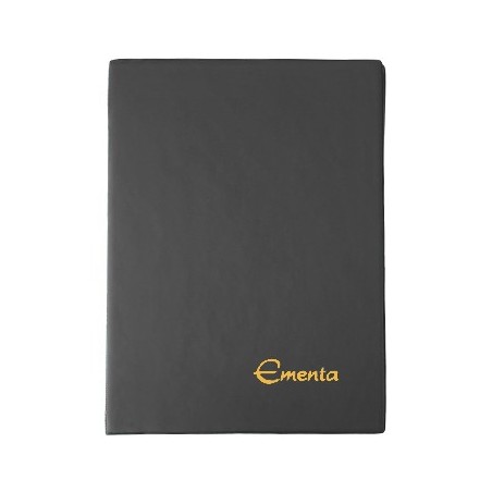 Porta Ementas A4 4 Bolsas Cinza