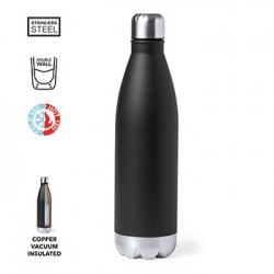 Térmica 750ml Preta Garrafa Reutilizável Aço | Entrega Rápida 24h