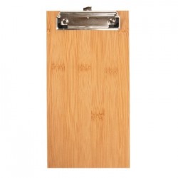 Porta Menus 13x24,5x0,4cm c/Clip Bambu 1un
