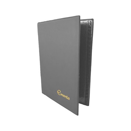 Porta Ementas A4 4 Bolsas Cinza