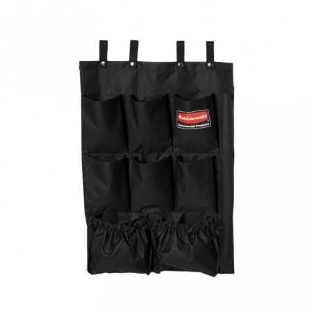Organizador 9 bolsas para limpieza del coche Negro