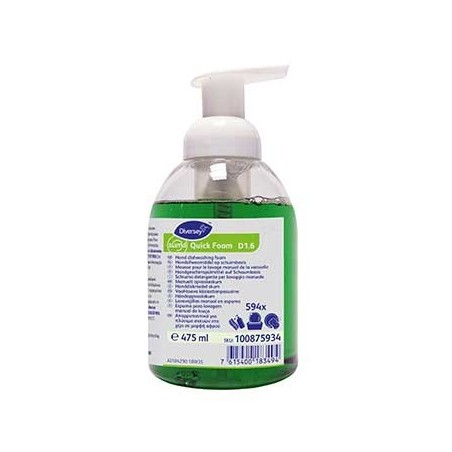 Detergente lavavajillas manual Suma Quick Foam D1.6 475 ml