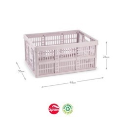 Caixa Dobrável Arrumação 48x35x24cm 32L Sortido