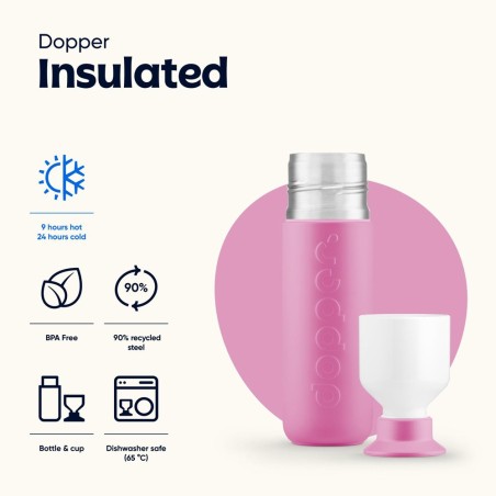 Dopper Térmica 580ml Pelican Pink Aço Inoxidável | Entrega Rápida 24h