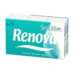 Renova Sensitive Lenços Papel Bolso 12 Pacotes c/9 Lenços | Entrega 24-48h